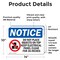 Signmission Do Not Place Objects On Top Sign With Symbol, 14 in W x Rectangle, Vinyl Decal OS-2PACK-NS-D-1014-L-11334 - alternate 6